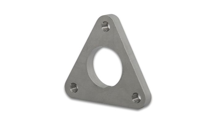Turbocharger INLET Flange, 3-Bolt, fits Garrett GT1544 (model 454082-3), 304 Stainless Steel, Natural, each