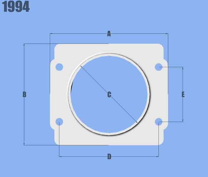 Adapter Plate, MAF Sensor, 3.00 in. Inlet I.D., Subaru applications, Aluminum, Natural, each