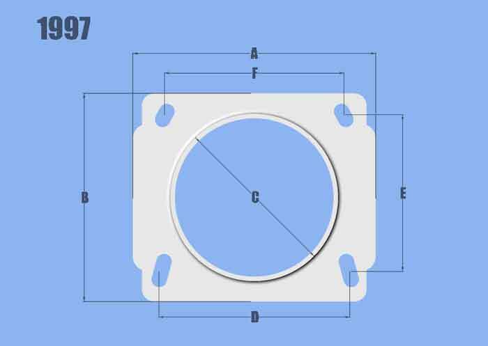 Adapter Plate, MAF Sensor, 3.00 in. Inlet I.D., Nissan applications, Aluminum, Natural, each