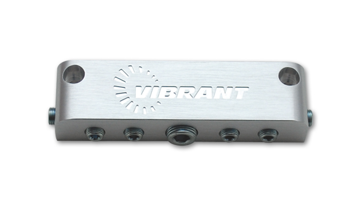 Aluminum Vacuum Manifold - Anodized Silver