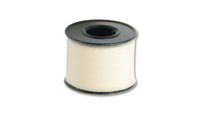 Adhesive Tape, for clean cut of Stainless Steel Braided Flex Hose, 6.5 Ft. Roll, White, each