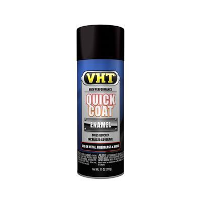 Paint Quick Coat Polyurethane Enamel Flat Black 311.84 g. Aerosol Spray Can Each