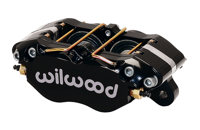 Brake Caliper, Dynapro Dust-Boot, 4 Pistons, Aluminium, Black Powdercoated, Universal, Each