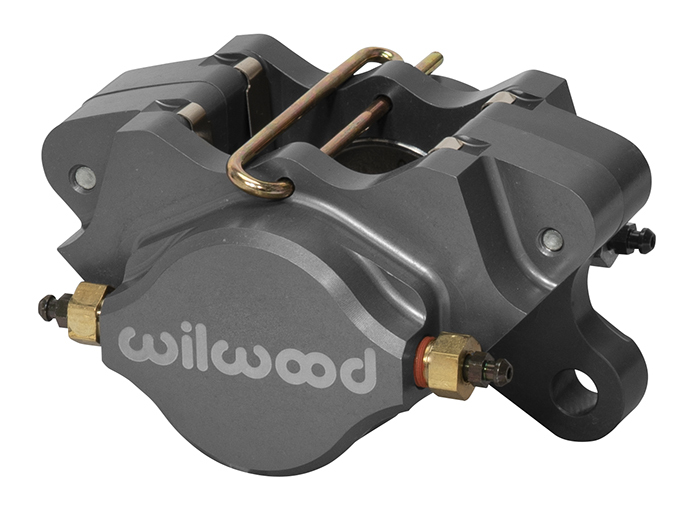 Brake Caliper, Billet Dynalite Single, 2 Pistons, Aluminium, Black Anodize, Universal, Each