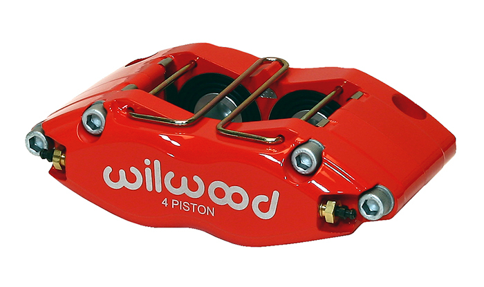 Brake Caliper DynaPro 4 Radial 4-Piston Aluminium Red Each