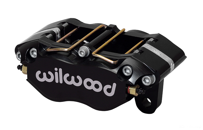Brake Caliper Dynapro Forged Aluminium Black Anodized 4-Piston Front or Rear Universal Each