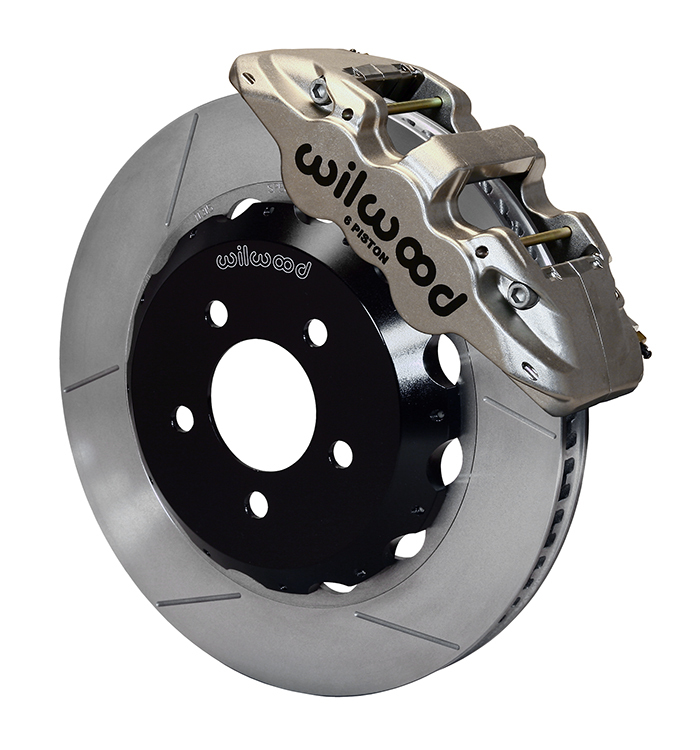 Disc Brakes AERO6 Big Brake Front Slotted Surface Rotors 6-piston Nickel Plated Calipers Pontiac Kit