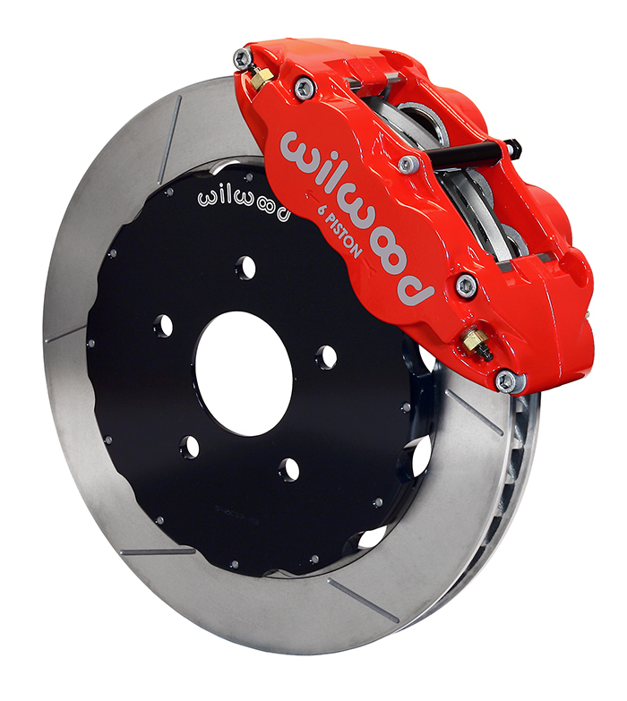 Brake Kit 6-Piston Calipers Cross-Drilled Slotted Rotors 14 in. Rotor Diameter Chevy Kit