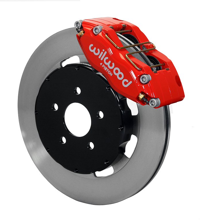 Disc Brake Big Brake Front Solid Surface Rotors 4-piston Caliper Red Chevy. Pontiac Kit
