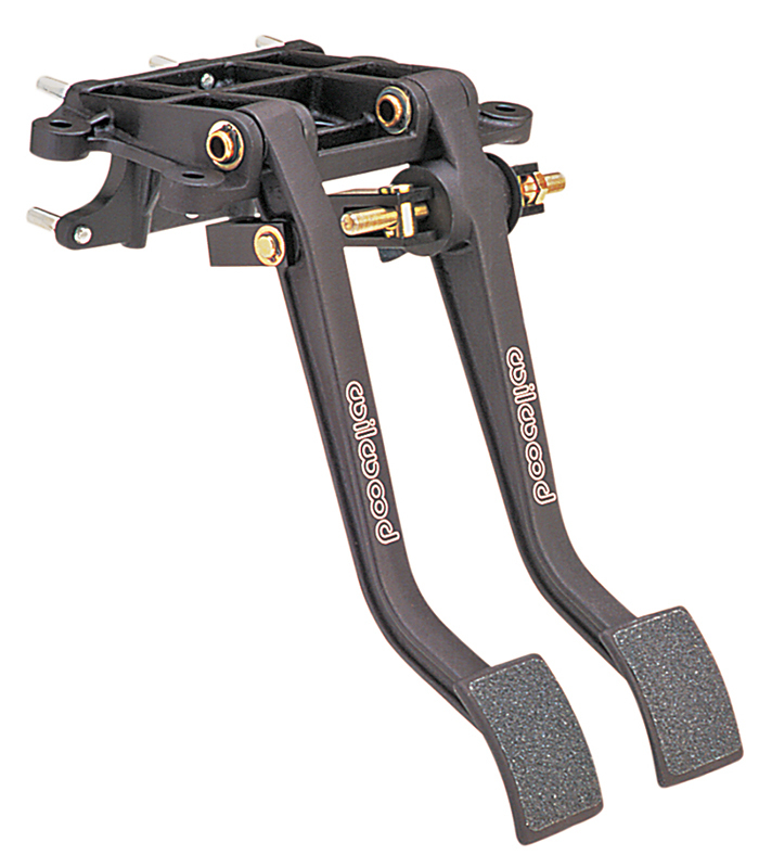 Brake/Clutch Pedal Aluminium Black Forward Mount Universal Each