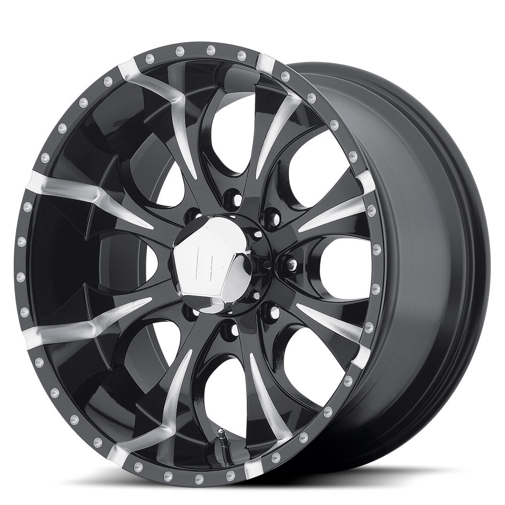 Wheel,HE791 17X8 8X170 G-BLK MILLED -6MM,PAINTED MILLED