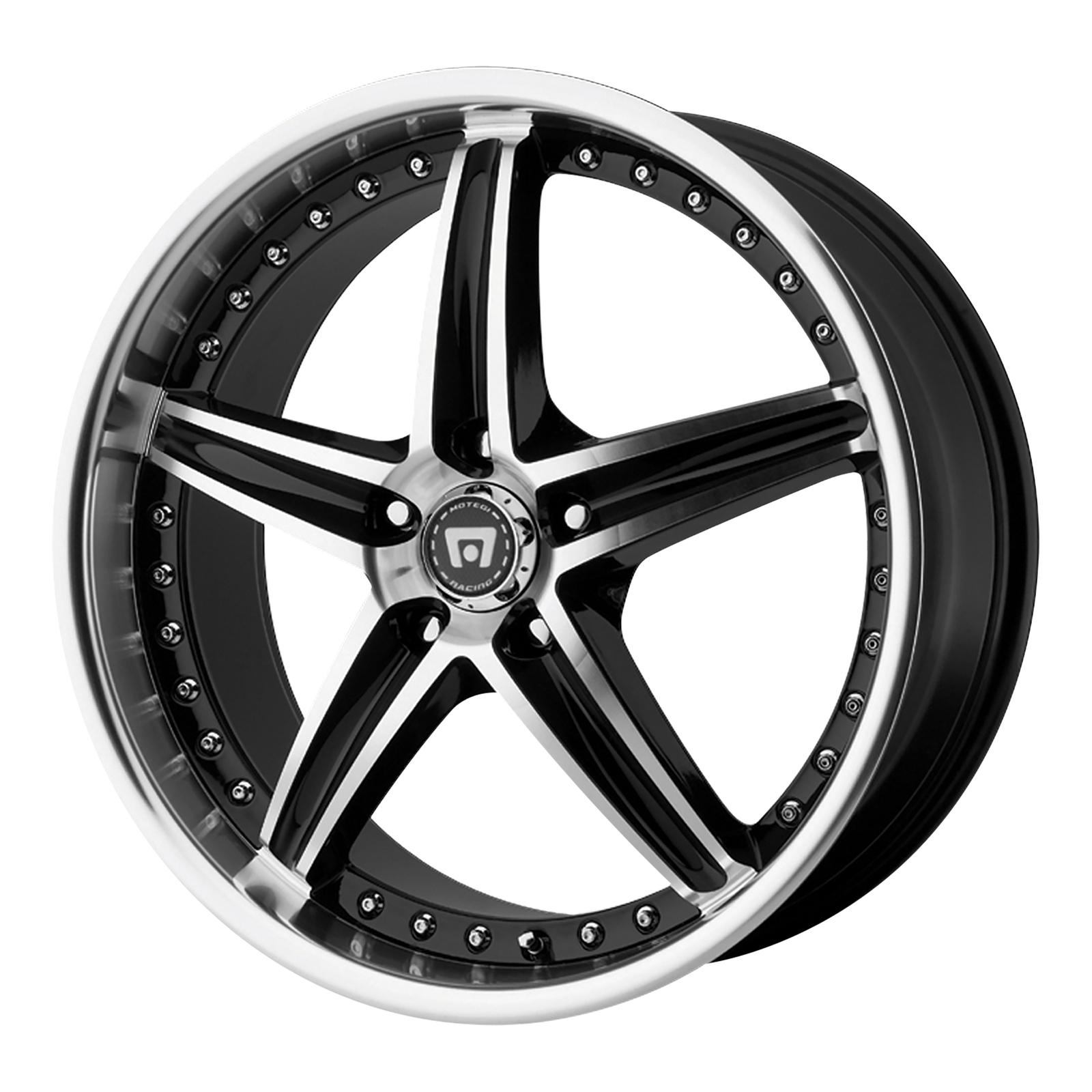 Wheel,MR107 18X8 5X4.25 G-BLK/MCH +42MM,PAINTED MACHINED
