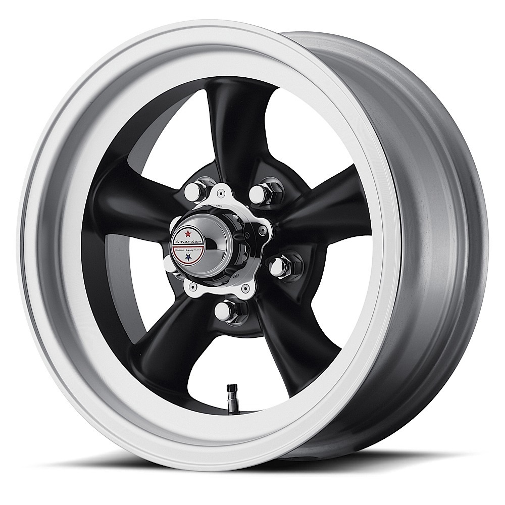 Wheel,VN105D 14X6 5x4.5 STN BLK MCH LIP -2MM,PAINTED MACHINED