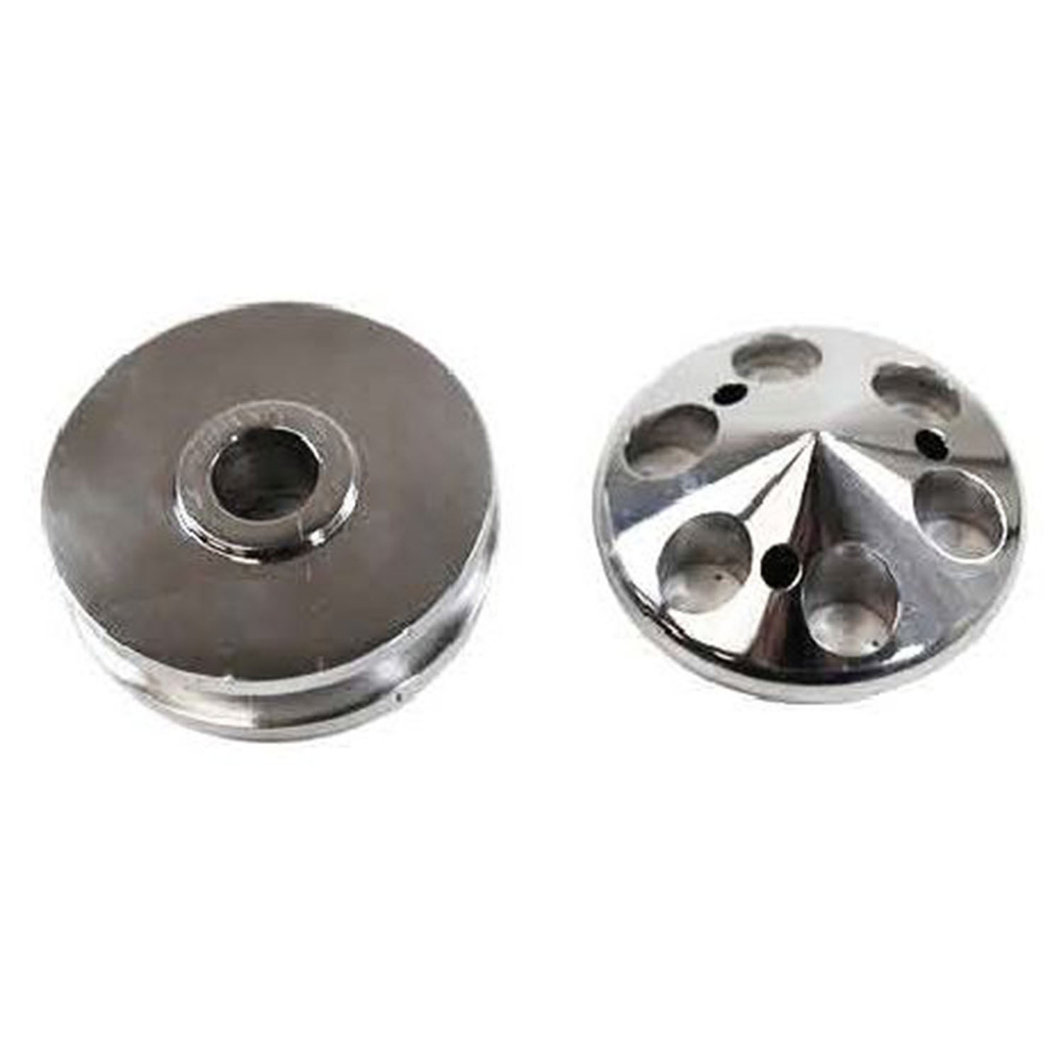 Satin Aluminium SB Chevy Single Groove Alternator Pulley
