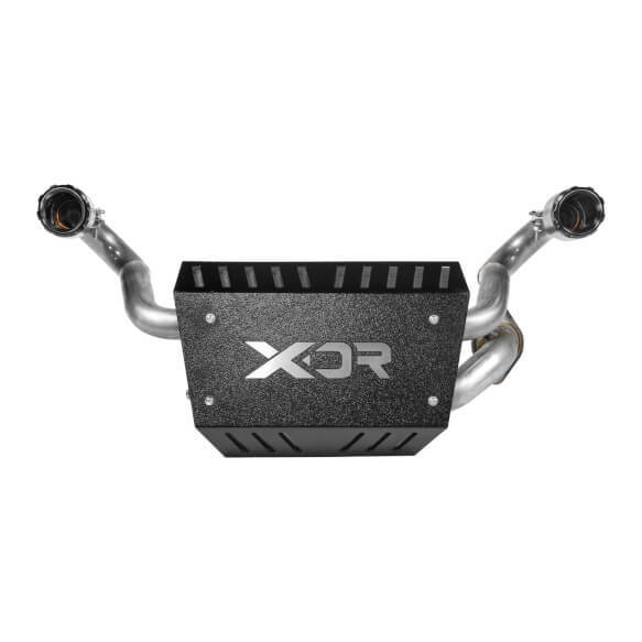 XDR Muffler, Polaris RZR, Stainless, Natural, Oval, Slip-On, Each