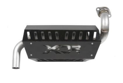 XDR Muffler, Off-Road Competition, Round, 304 Stainless Steel, Natural, Polaris, Each