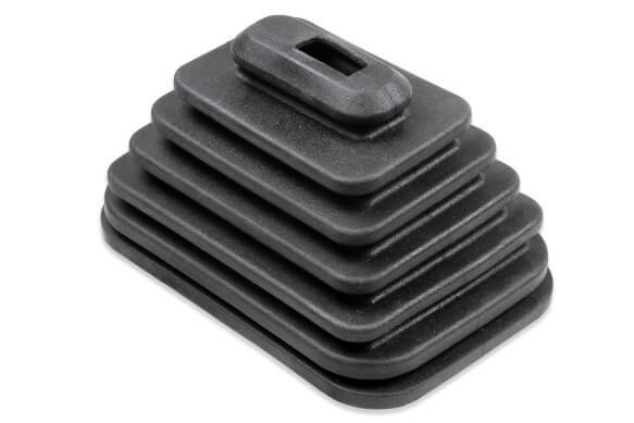 XDR Replacement Shifter Boot, Rectangle, Rubber, Black, Each