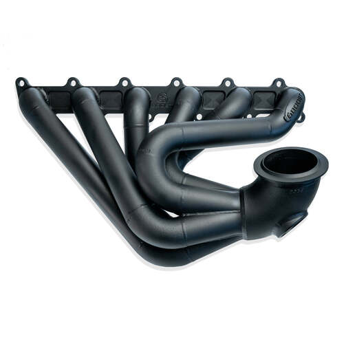 6Boost Exhaust Manifold, Ford Barra BA-FG, Forward Position Pro Mod V-band (Large Frame Pro Mod/60 "FPPM" Single 60mm Wastegate Port - Large Runner