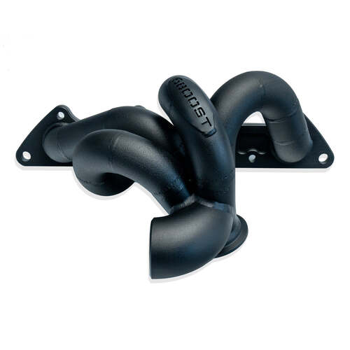 6Boost Exhaust Manifold, Mitsubishi 4G63 Evo 4-9, Low Mount T3/2x40 'Divided Entry' Twin 40mm Wastegate Port