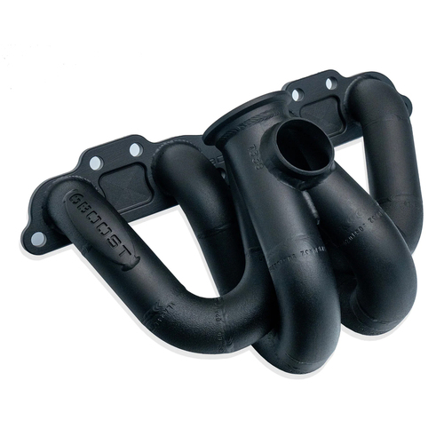 6Boost Exhaust Manifold, for Nissan SR20DE/DET/VE/VET, Low Mount V-band(Garrett G25/30/35)/Nil to suit IWG