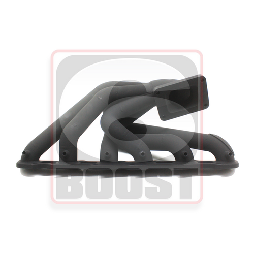 6Boost Exhaust Manifold, for Nissan RB30ET (SOHC), Forward Position Pro Mod T6 (Large Frame Pro Mod/60 "FPPM" Single 60mm Wastegate Port - Small Runne