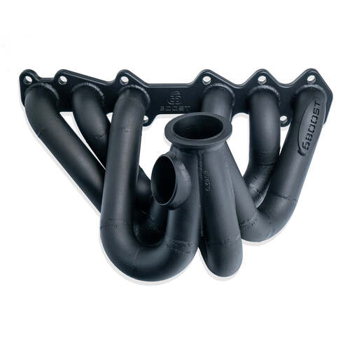 6Boost Exhaust Manifold, Toyota 1JZ GTE Non VVTI, V-band(Garret G25/30/35) to suit IWG