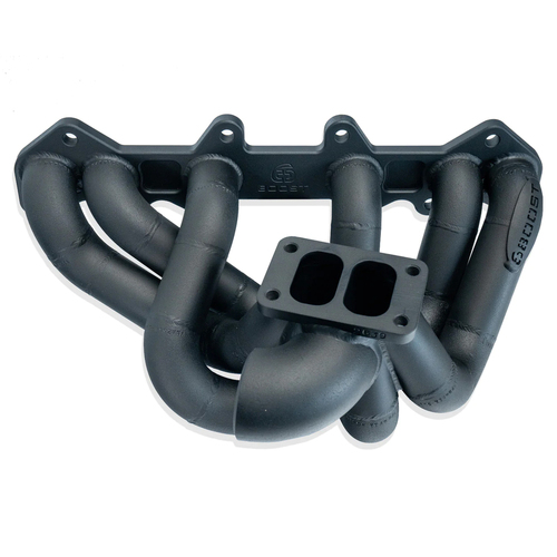 6Boost Exhaust Manifold, Toyota 1JZ GTE VVTI, T4/50 'Divided Entry' Single 50mm Wastegate Port