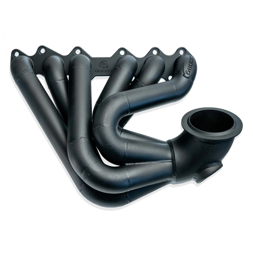 6Boost Exhaust Manifold, Toyota 2JZ GTE, Forward Position Pro Mod V-band(Precision PT76-85)/50 "FPPM"Single 50mm Wastegate Port "Sportsman" 3.805"