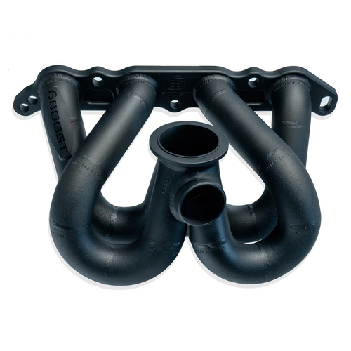 6Boost Exhaust Manifold, Toyota 4AGE RWD, Low Mount V-band(Garrett G25/30/35)/45 Single 45mm Wastegate Port