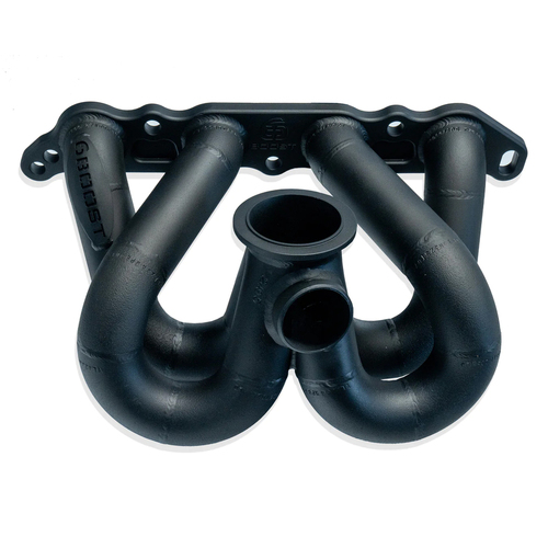6Boost Exhaust Manifold, Toyota 4AGE RWD, Low Mount V-band(Precision PT55-67)/45 Single 45mm Wastegate Port