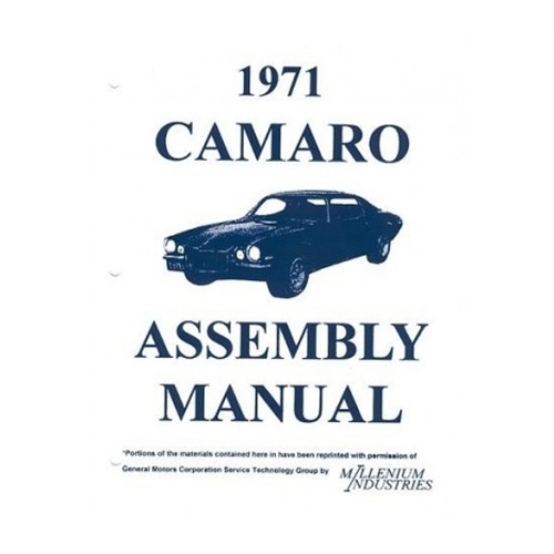 American Autowire Factory Assembly Manual, For Chevrolet, Camaro, 1971-1971