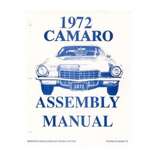 American Autowire Factory Assembly Manual, For Chevrolet, Camaro, 1972-1972