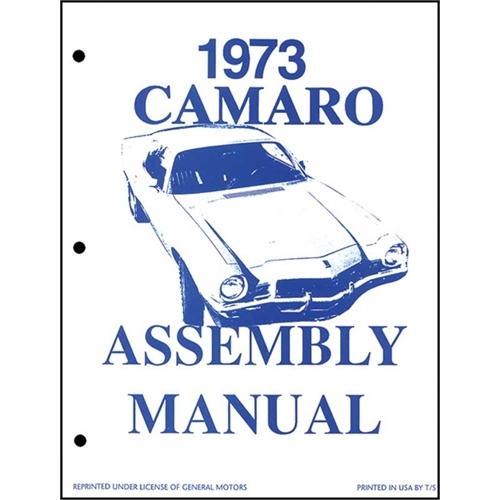 American Autowire Factory Assembly Manual, For Chevrolet, Camaro, 1973-1973