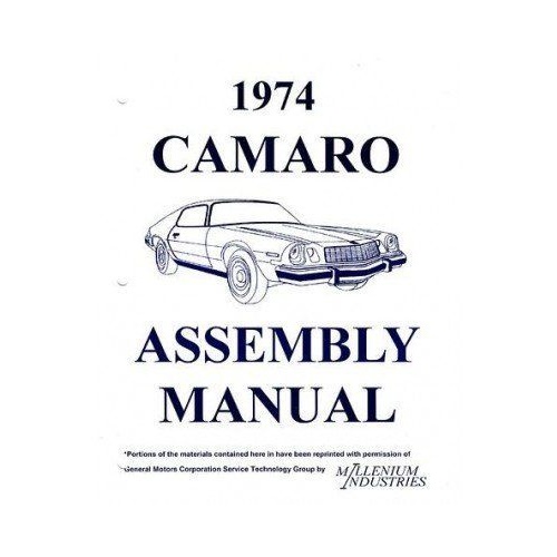 American Autowire Factory Assembly Manual, For Chevrolet, Camaro, 1974-1974