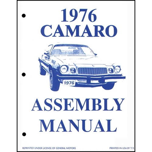 American Autowire Factory Assembly Manual, For Chevrolet, Camaro, 1976-1976