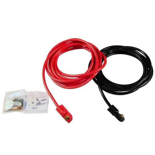 American Autowire Battery Cables, 1-gauge, PVC Jacket, Black and Red, 216 in. Length, Kit