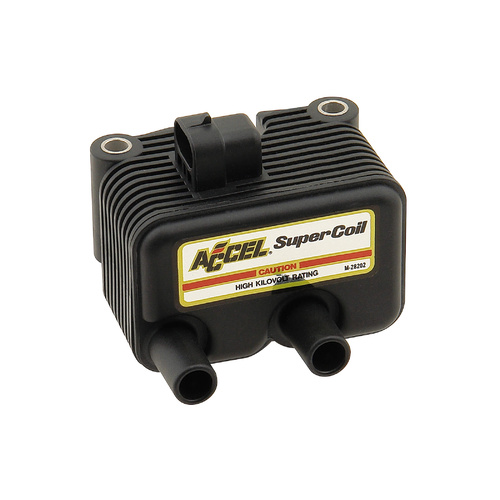ACCEL Ignition Coil, Motorcycle, Single Fire, Black, .5 Ohms Resistance, Each