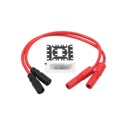 ACCEL Spark Plug Wire Set, 8mm, Silicone, 2004-2006 Sportster XL, 1999-2008 Touring, Red