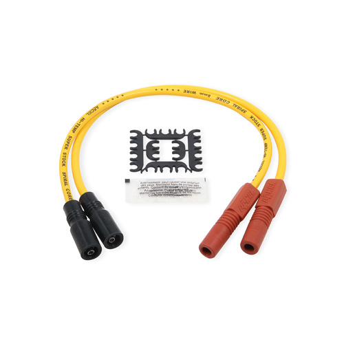 ACCEL Spark Plug Wire Set, 8mm, Silicone, 2004-2006 Sportster XL, 1999-2008 Touring, Yellow