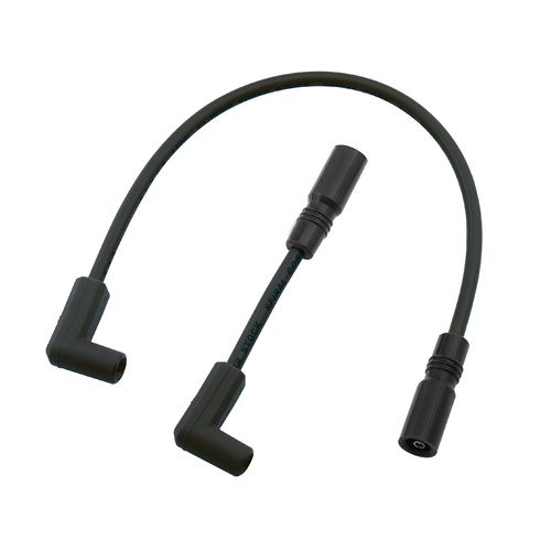 ACCEL Spark Plug Wire Set, 8mm, Silicone, 2000-2017 Softail, w/ Crab or FI, Black