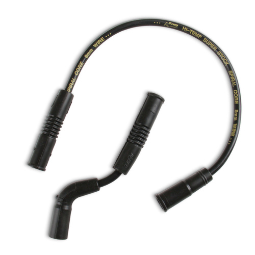 ACCEL Spark Plug Wire Set, 8mm, Silicone, 2009-2015 Sportster XR 1200, Black
