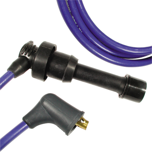 ACCEL Spark Plug Wires, 300+ Thundersport, Spiral Core, 8mm, Blue, Stock Boots, For Dodge, For Mitsubishi, 3.0L, V6, Set
