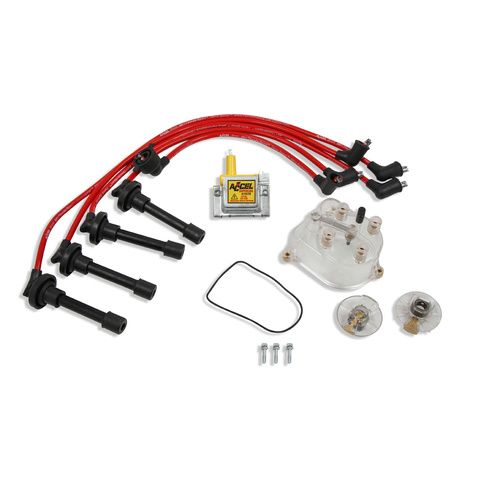 ACCEL Ignition Tune-Up Kit, For Acura®/For Honda®, w/Internal Distributor Coils, Non-V-Tec, 4-Cylinder, Kit
