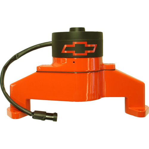 AC Delco Electric Engine Water Pump, Aluminium, Orange with Bowtie Logo, Fits BB For Chevrolet