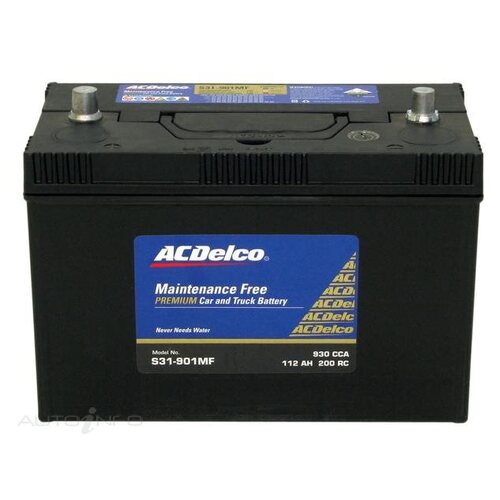 AC Delco Battery, 900 CCA, 100 Ah, 180 RC (Min), SAE Terminal, CENT, Each