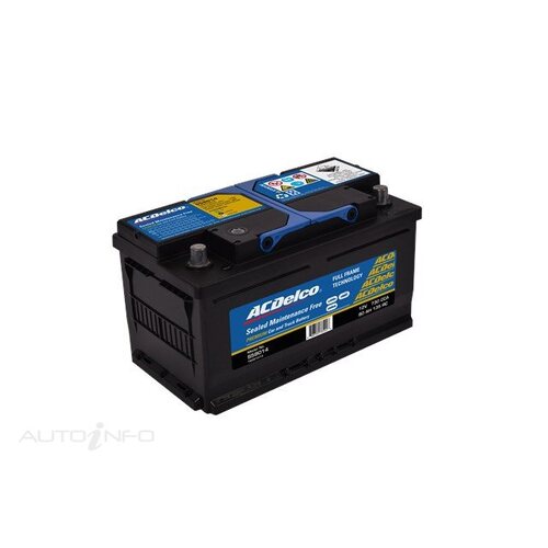 AC Delco Battery, 730 CCA, 80 Ah, 135 RC (Min), SAE Terminal, RHP, Each