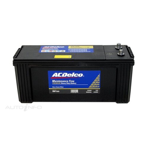 AC Delco Battery, 850 CCA, 120 Ah, 230 RC (Min), SAE Terminal, RHP, Each