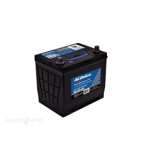 AC Delco Battery, 660 CCA, 75 Ah, 125 RC (Min), SAE Terminal, RHP, Each