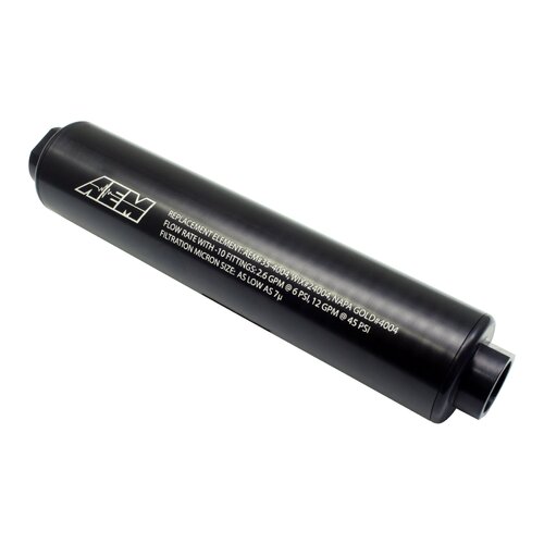 AEM Fuel Filter, Inlet: -10AN Outlet: -10AN