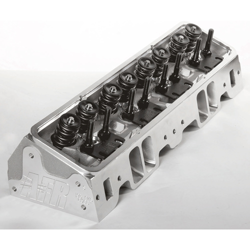 AFR Cylinder Head, 23° SBC 195cc Street Competition Package Heads w/heat riser, L98 angle plug, 65cc chambers, complete w/parts, Pair